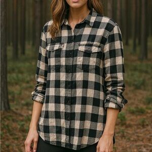 Ralph Lauren Denim & Supply Checkered Plaid Button Down Shirt Women’s Medium